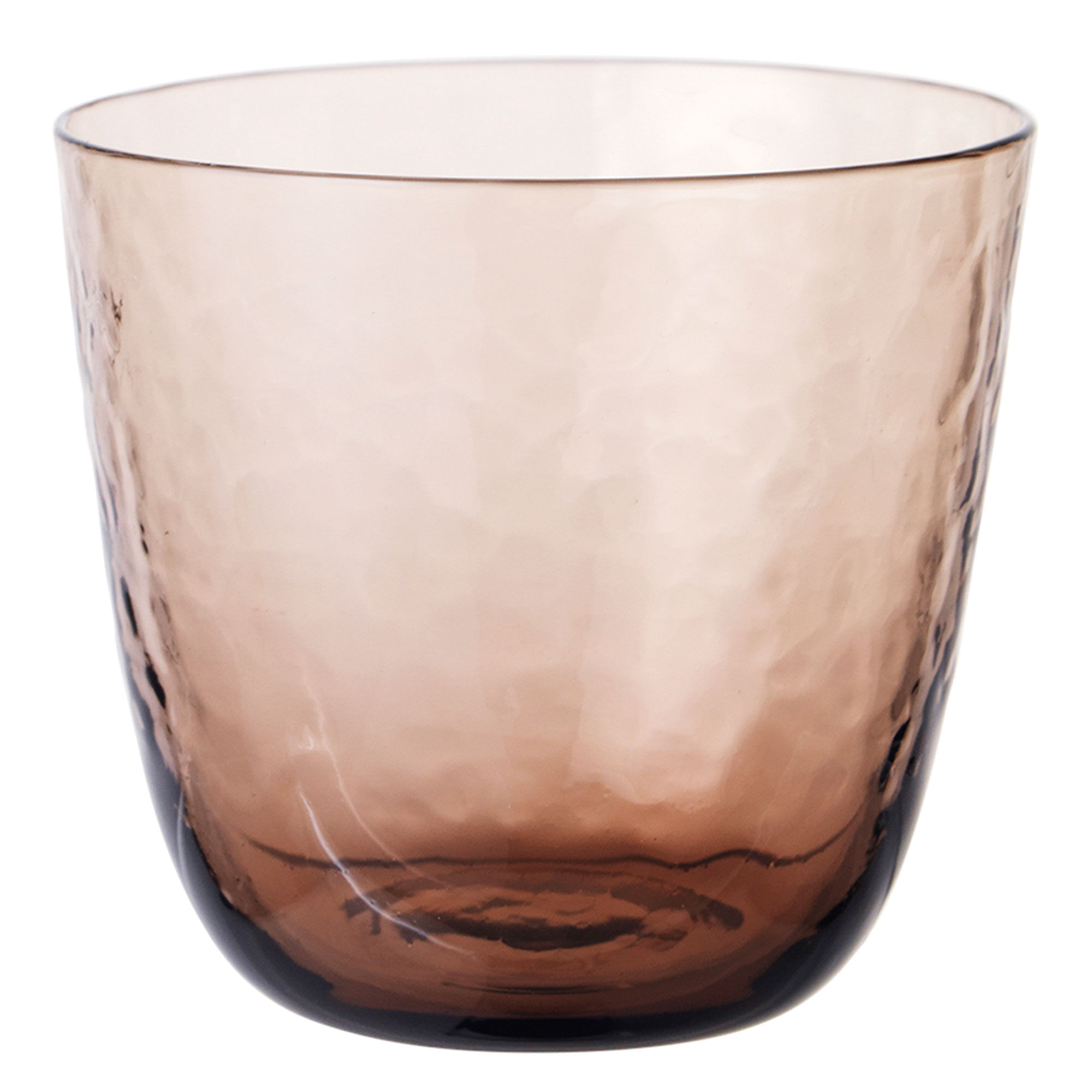 Hamret Drikkeglas Brun