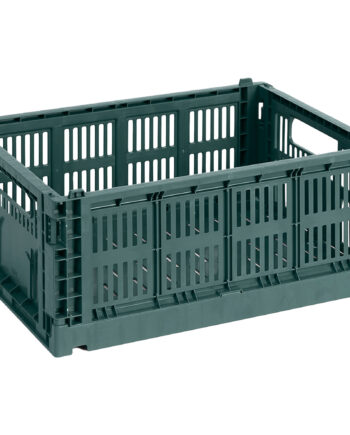 Hay Colour Crate Medium Opbevaringskasse  Mørkegrøn