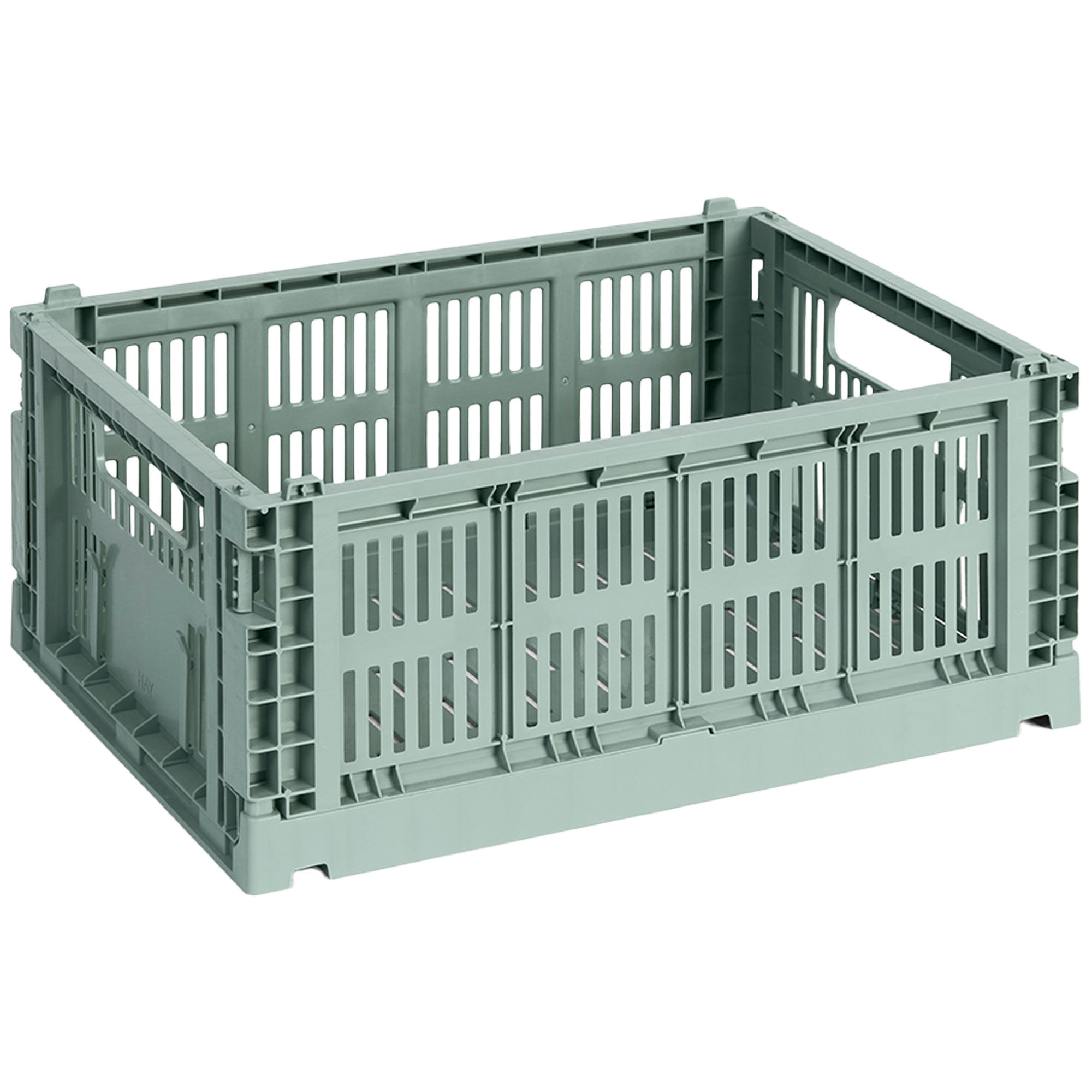 Hay Colour Crate Medium Opbevaringskasse Sage Green