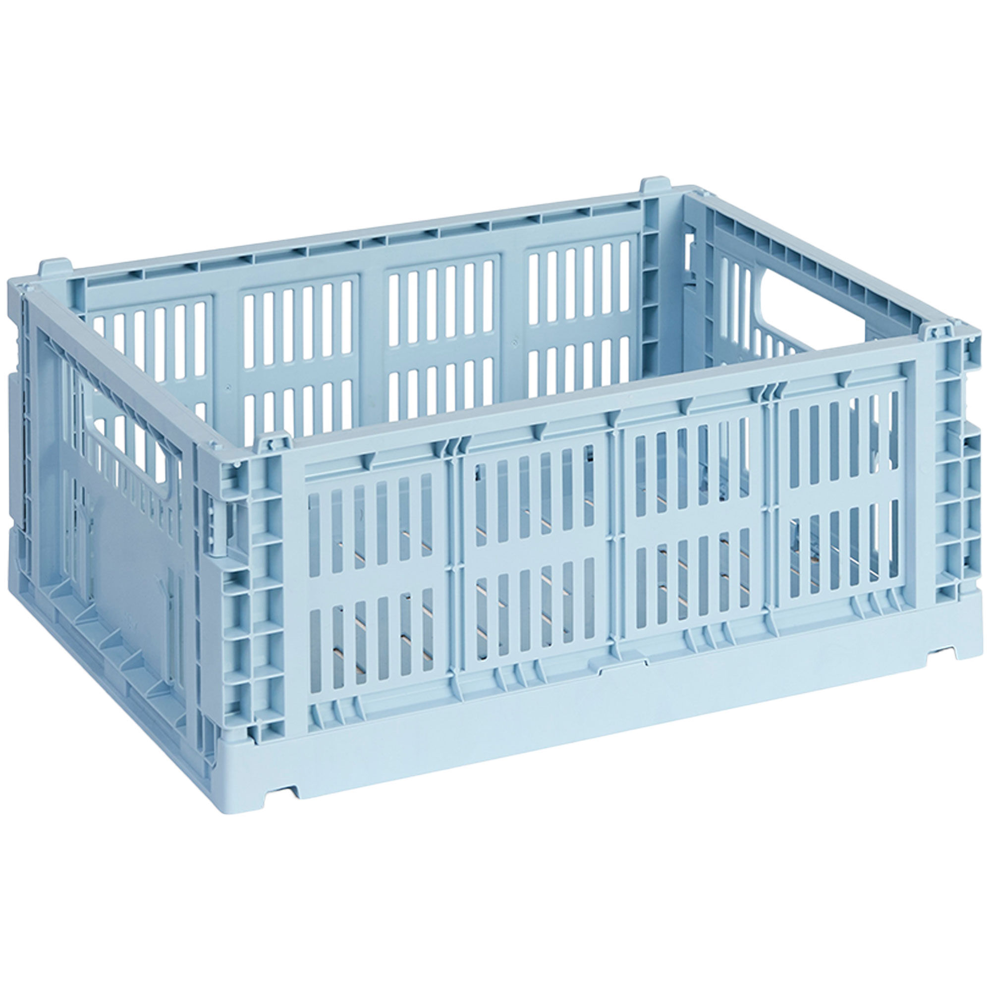 Hay Colour Crate Medium Opbevaringskasse Soft Blue