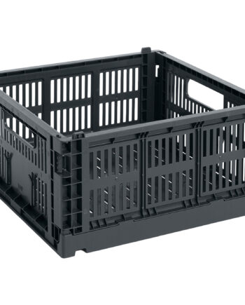 Hay Colour Crate Medium Square Opbevaringskasse  Charcoal
