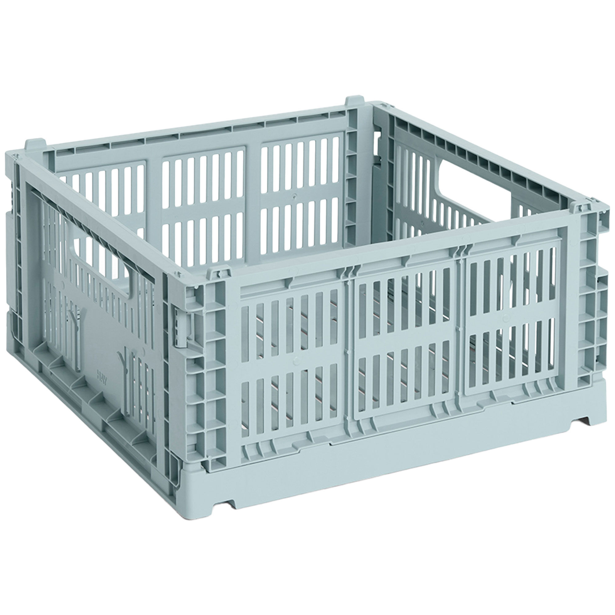 Hay Colour Crate Medium Square Opbevaringskasse Dusty Blue