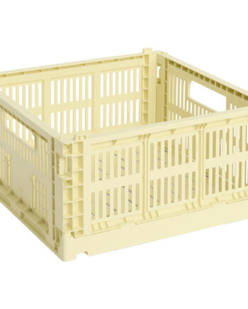 Hay Colour Crate Medium Square Opbevaringskasse  Lysegul