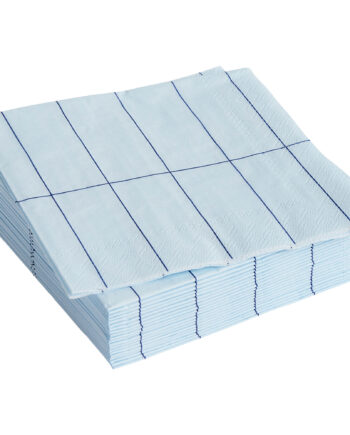 Hay Pattern Cocktailservietter Light Blue Blue Grid 20 Stk