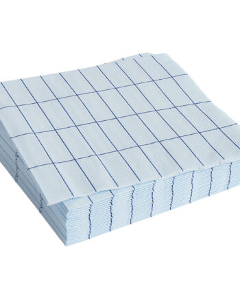 Hay Pattern Frokostservietter Light Blue Blue Grid 20 Stk
