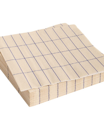 Hay Pattern Frokostservietter Off-white Blue Grid 20 Stk