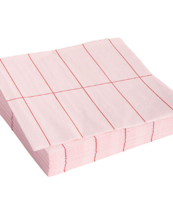 Hay Pattern Frokostservietter Pink Red Grid 20 Stk