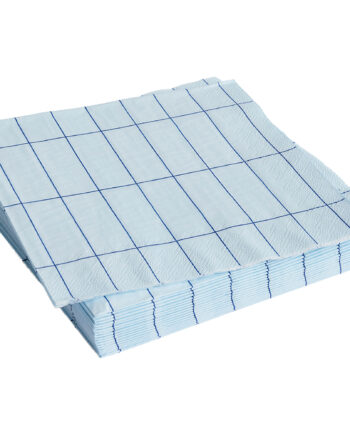 Hay Pattern Middagsservietter Light Blue Blue Grid 20 Stk