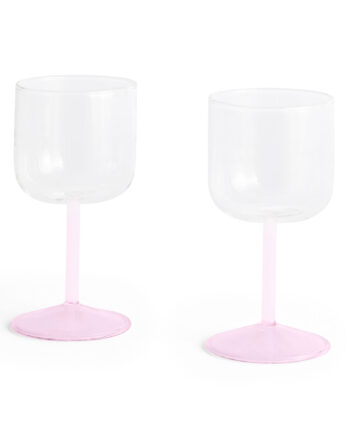 Hay Tint Vinglas Clear Jade  -pink  -pink 2stk