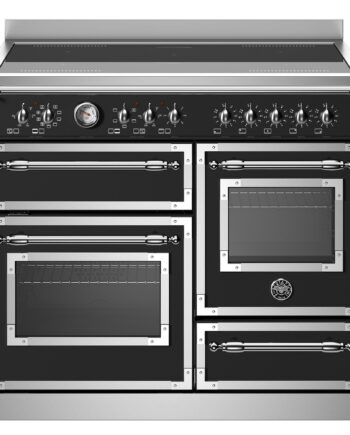 Her105i3enet Heritage Induktionskomfur Med Trippel-ovn  100 Cm  Mat Sort