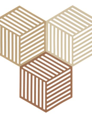 Hexagon Bordskåner  Kaki Sand    Stk