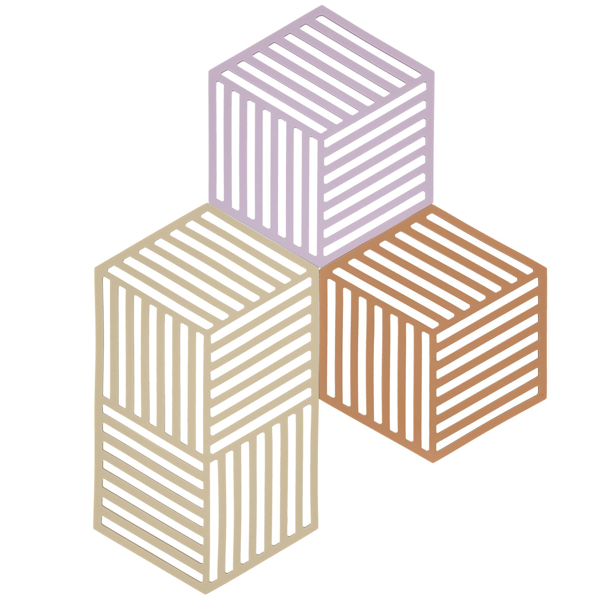 Hexagon Bordskåner Lupin Sand Stk