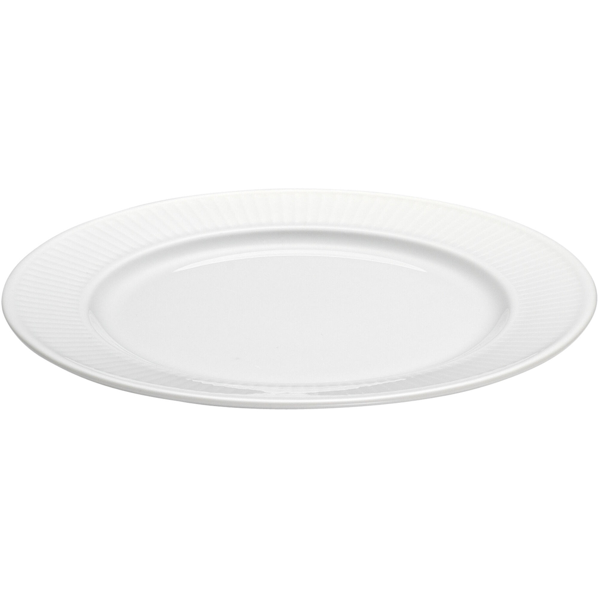 Hvid Plissé Tallerken 17 Cm
