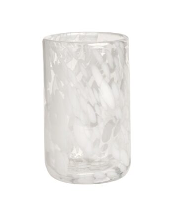 Jali Glas 10   Cm  Hvid