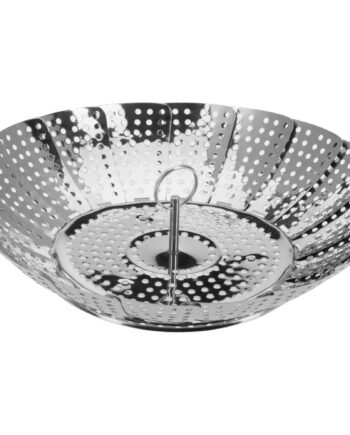 Justerbar Dampkurv  14 23 Cm  Rustfrit Stål