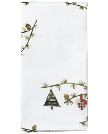Kähler Hammershøi Christmas Stofervietter 45x45 Cm  Hvid    Stk