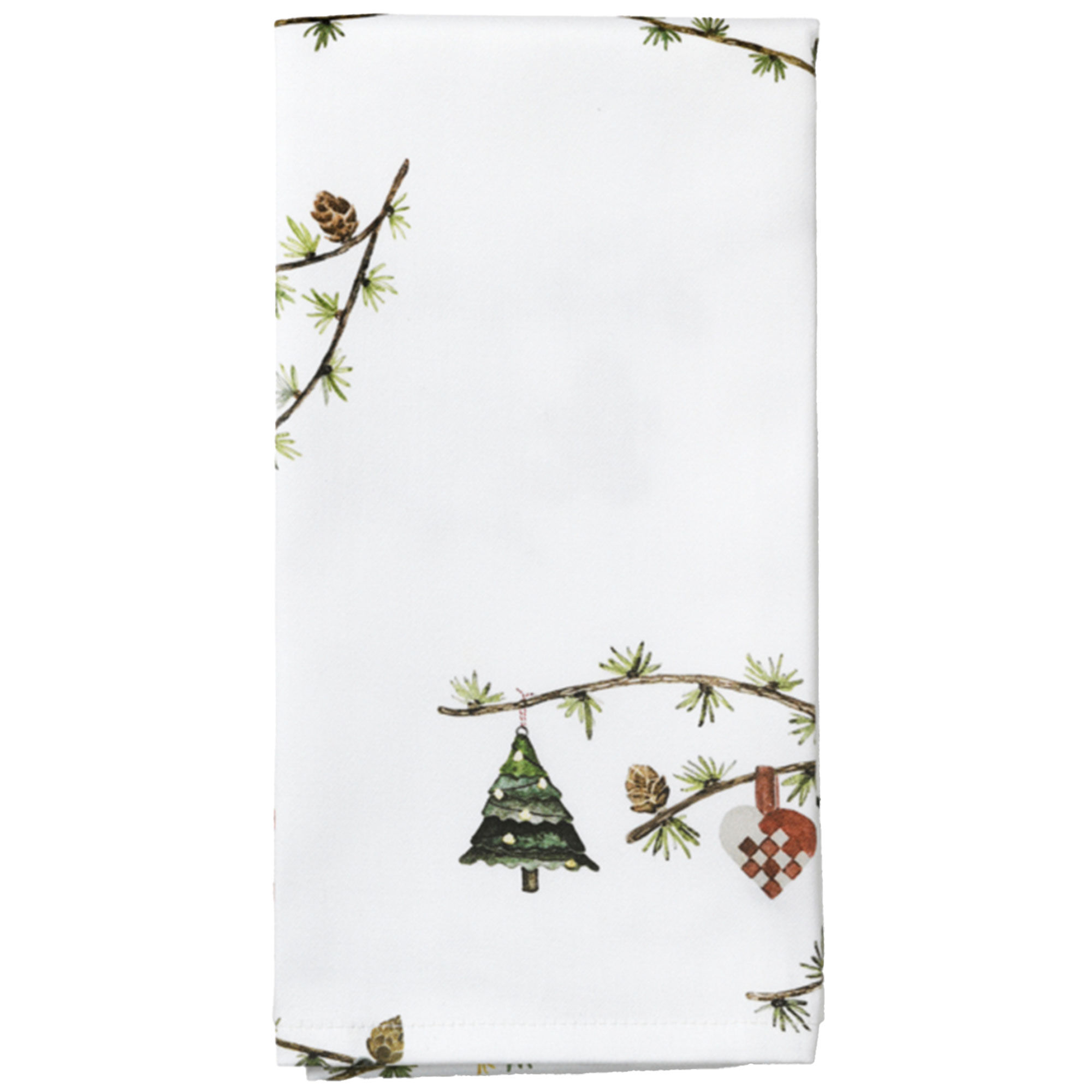 Kähler Hammershøi Christmas Stofervietter 45x45 Cm Hvid Stk