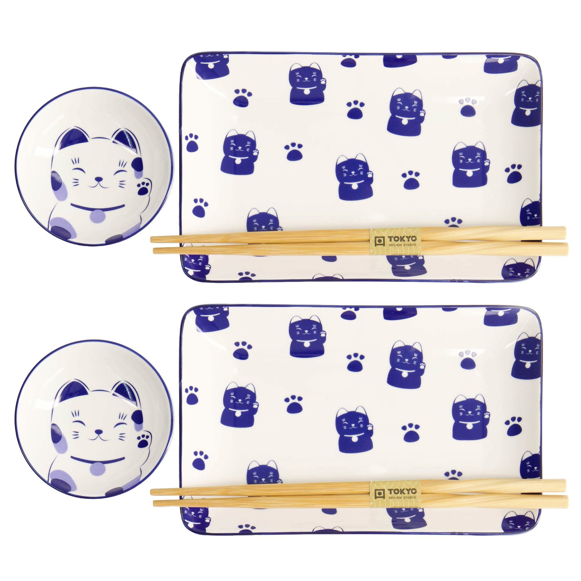 Kawaii Blue Maneko Gavesæt