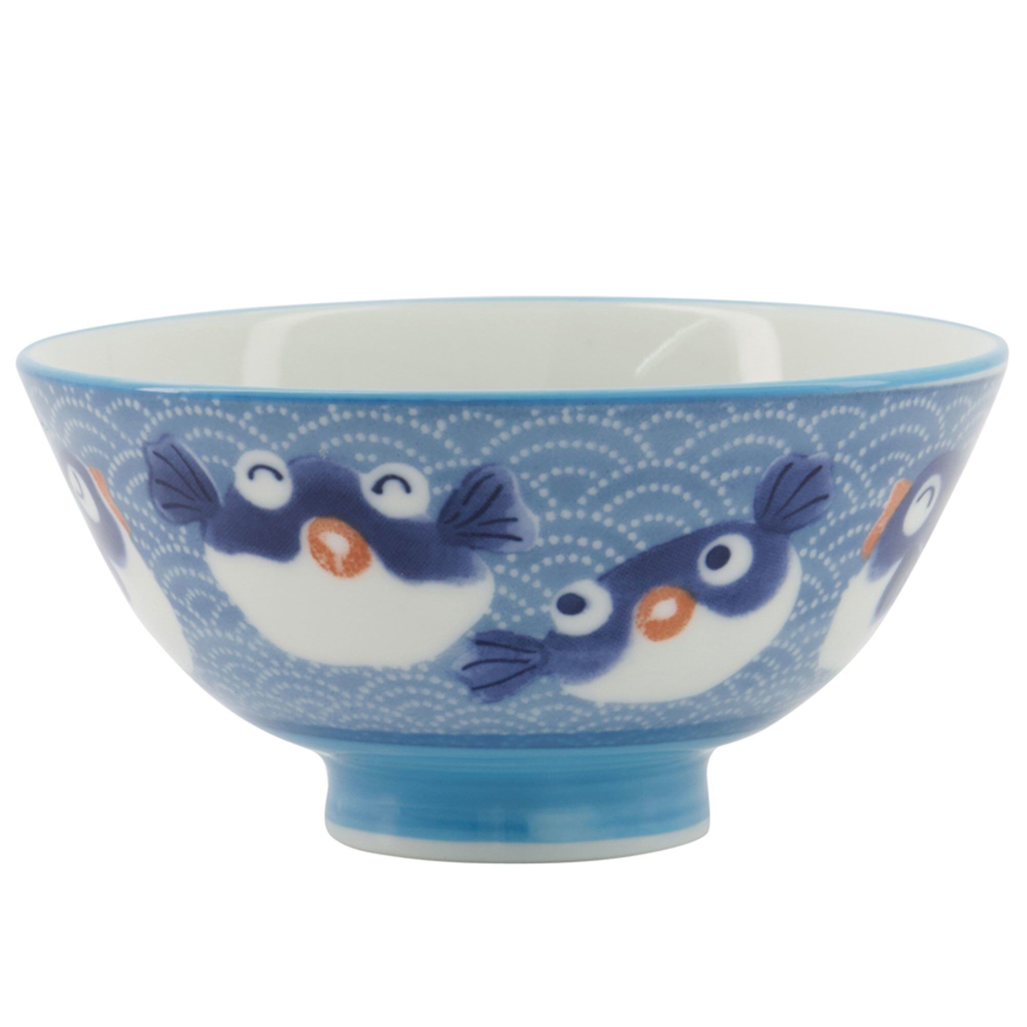 Kawaii Fish Blue Skål 11 Cm