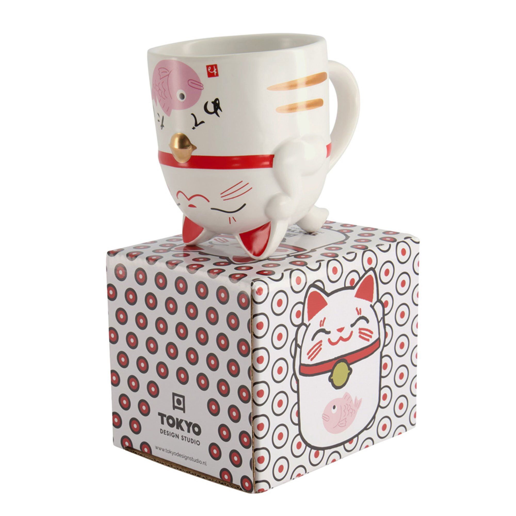 Kawaii Lucky Cat Krus 35 Cl Pink