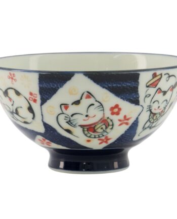 Kawaii Skål 11 Cm  Cat Blue