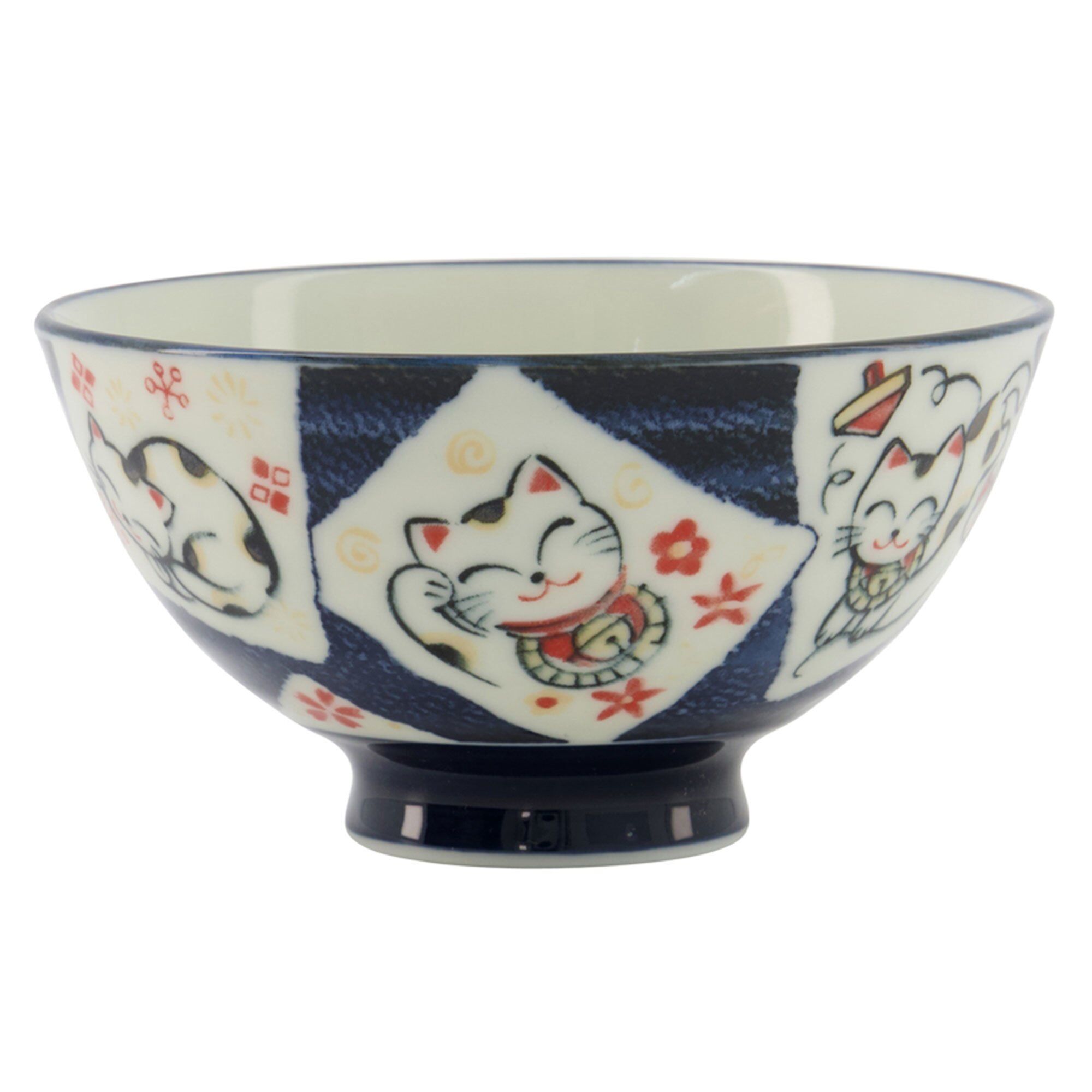 Kawaii Skål 11 Cm Cat Blue