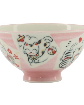 Kawaii Skål 11 Cm  Cat Pink