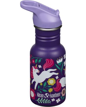 Kid Classic Narrow Flip Vandflaske 355 Ml  Leaping Unicorns