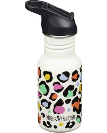 Kid Classic Narrow Flip Vandflaske 355 Ml  Leopard Print