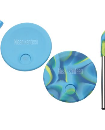 Kid Cup Straw Lid Sugerørslåg  Blue Tie Dye    Stk