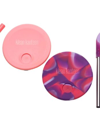 Kid Cup Straw Lid Sugerørslåg  Pink Tie Dye    Stk
