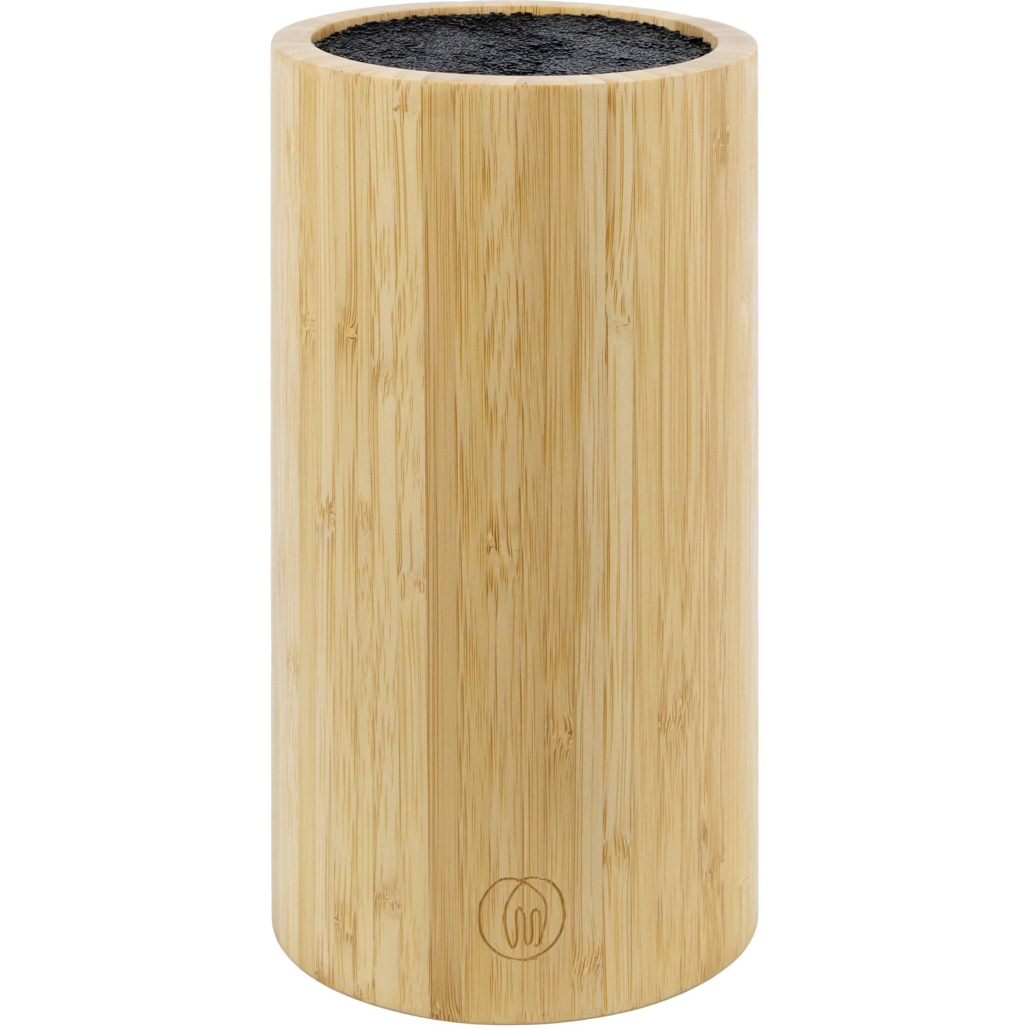 Knivblok Bambustræ Diameter 13 Cm