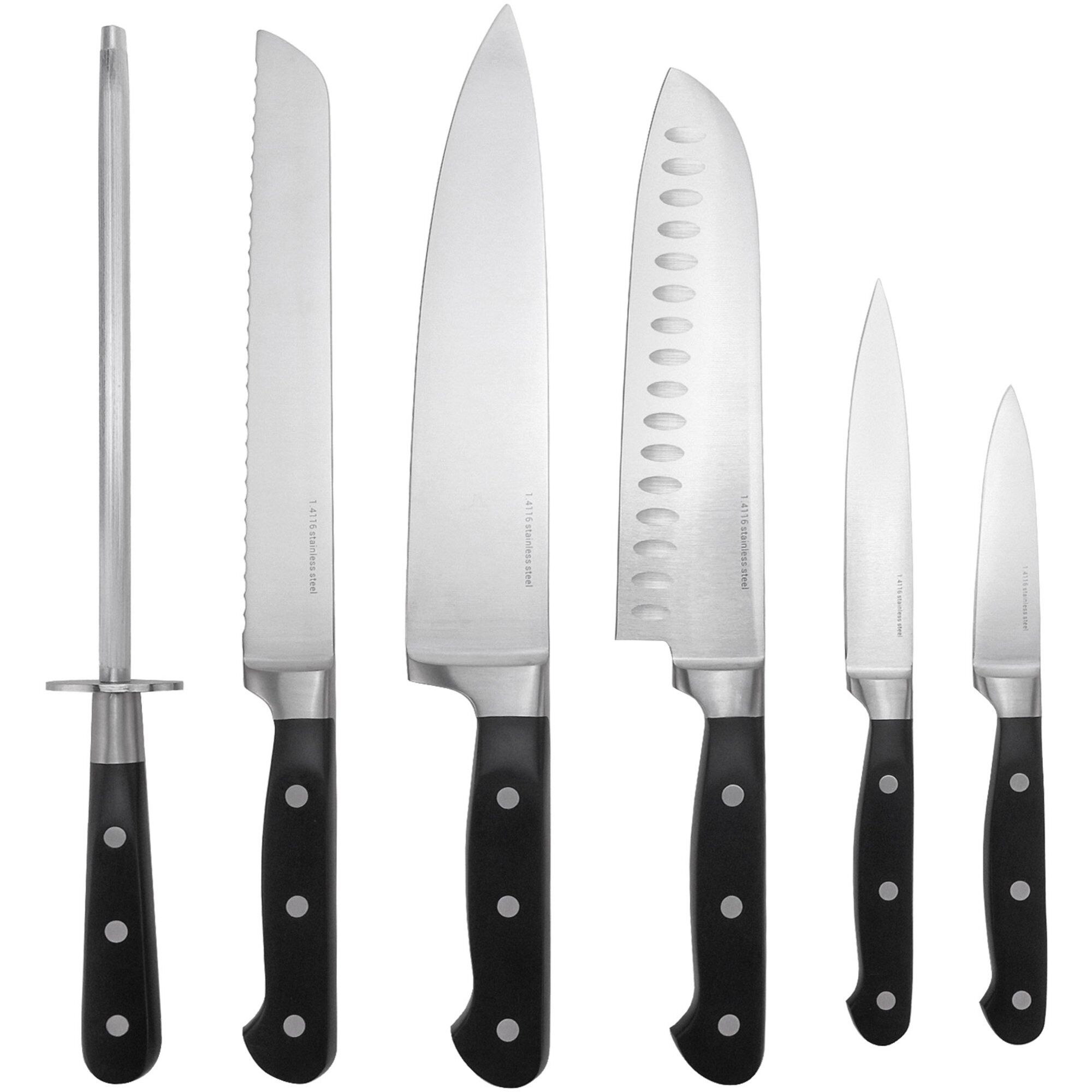 Knivsæt Dele 4116-stål Klassisk Design