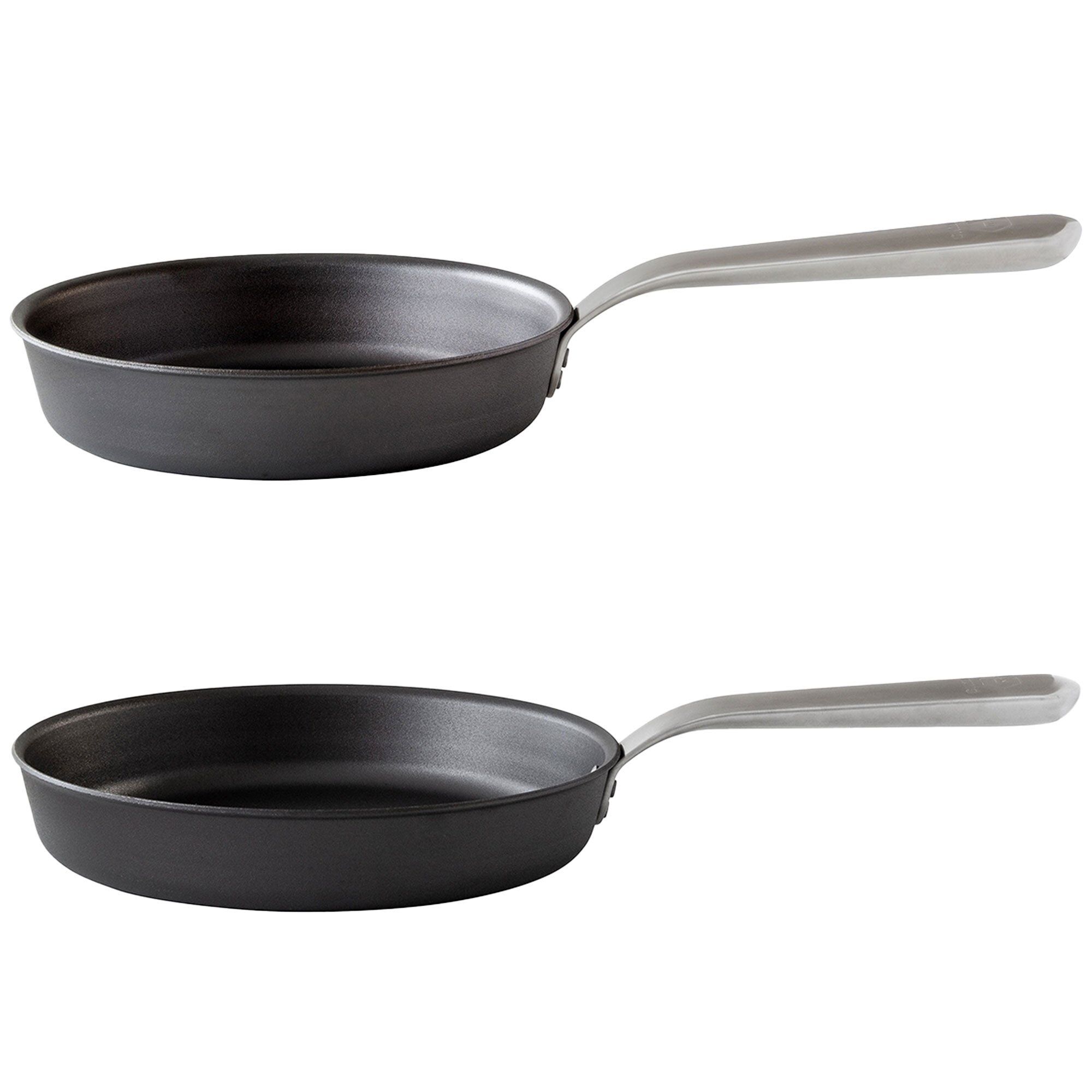 Kockums Jernverk Stegepandesæt Kulstål Rustfrit Stål 24 28 Cm