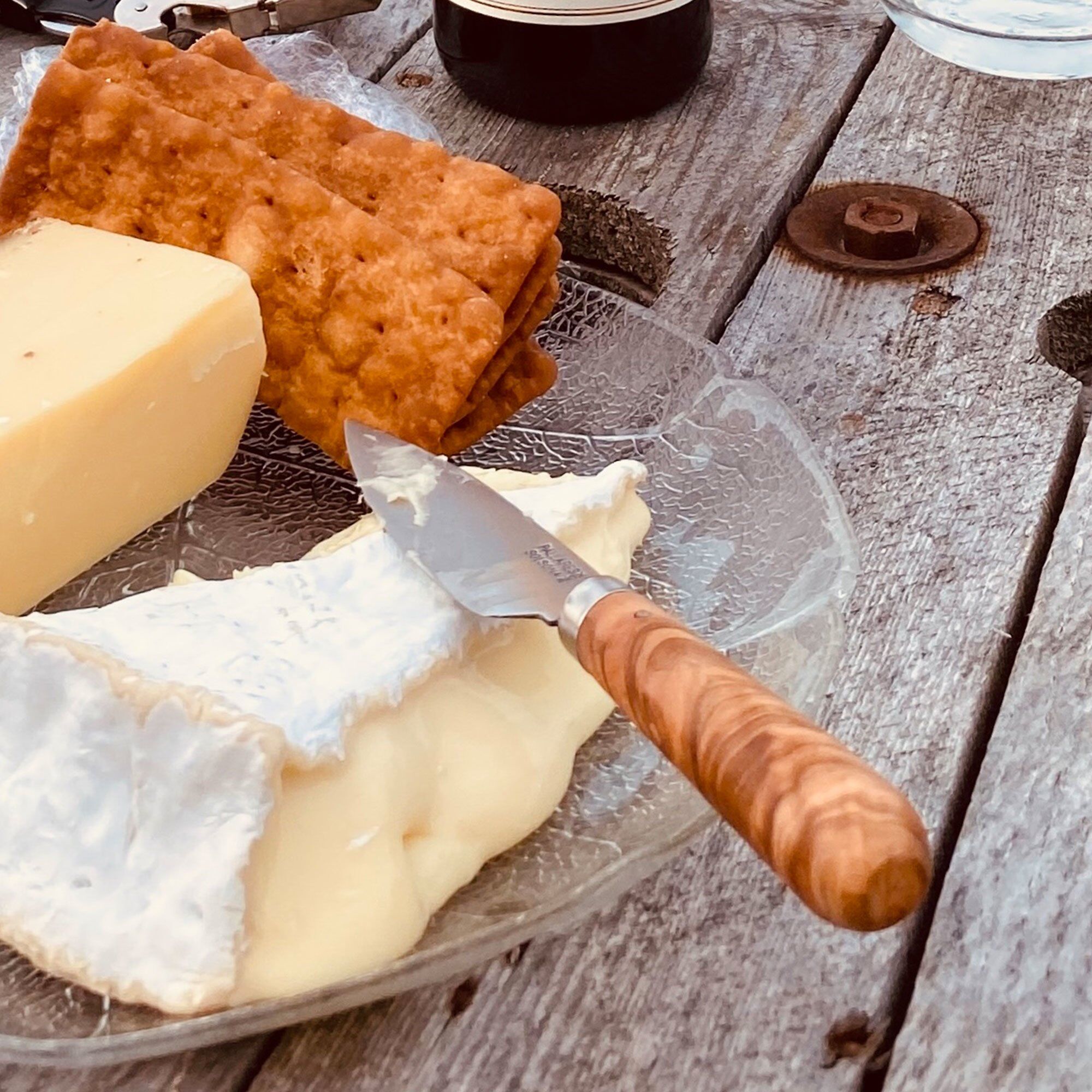Køkkenkniv 13 Cm Rustfrit Stål Oliventræ