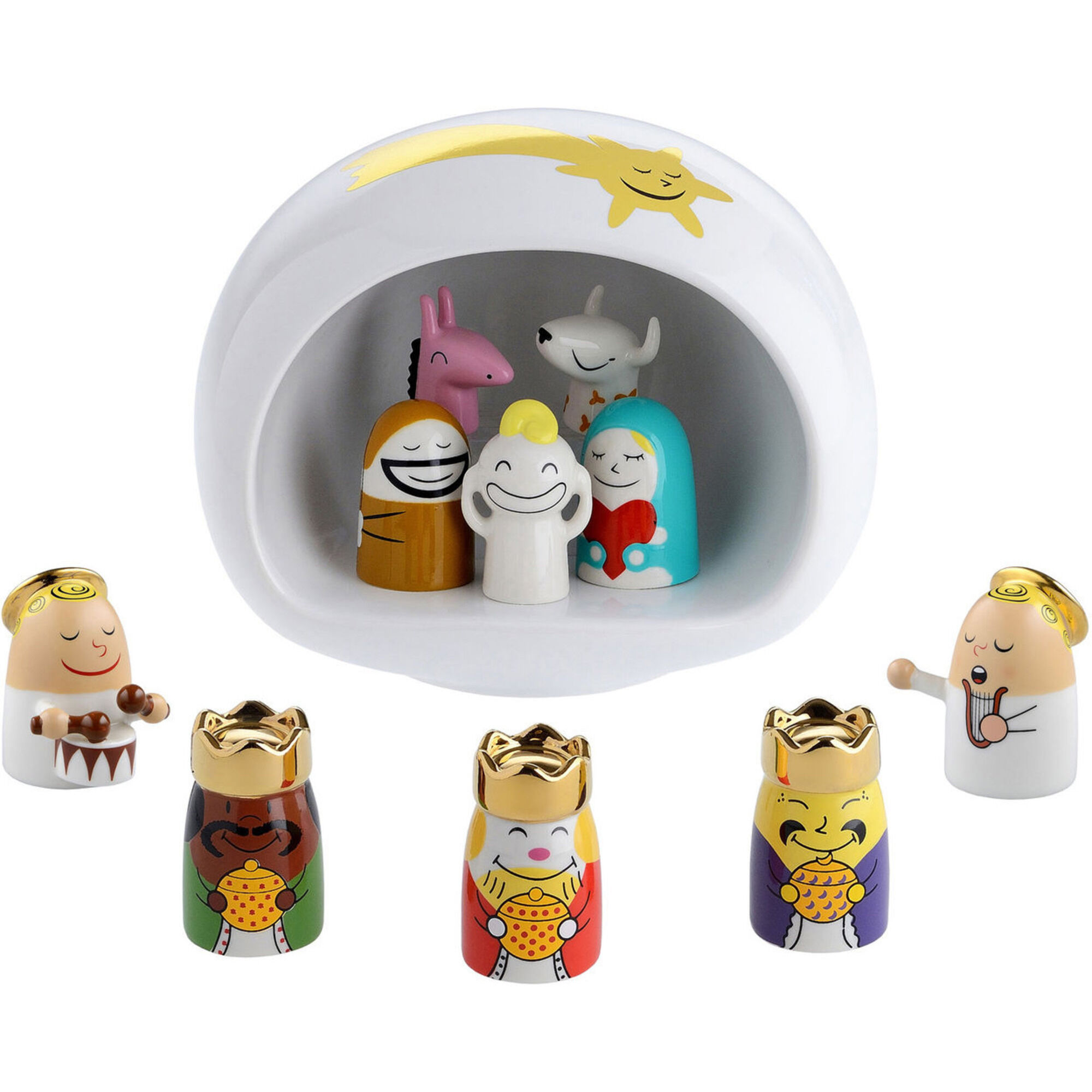 Krybbespil Porcelæn Guld