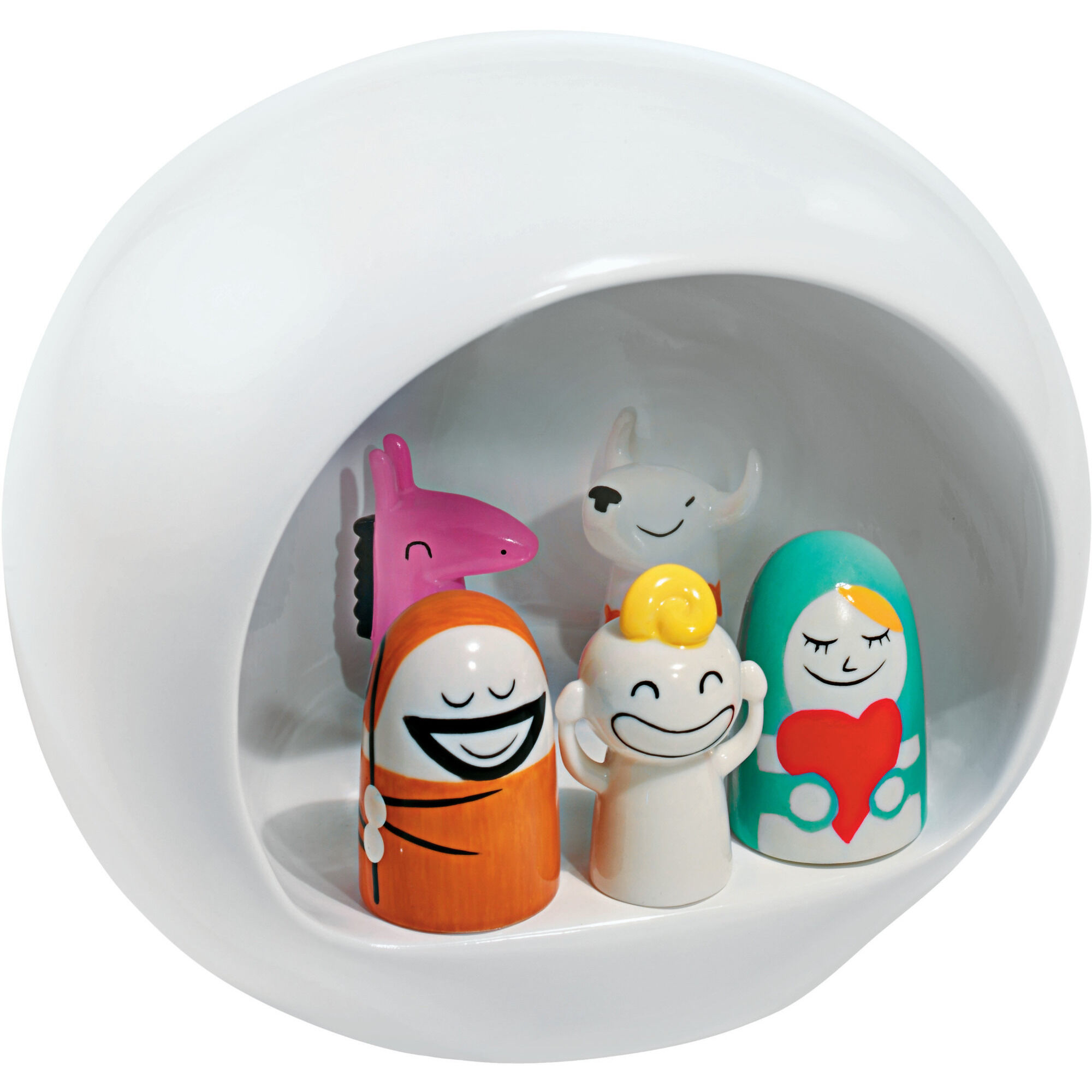Krybbespil Porcelæn Hvid