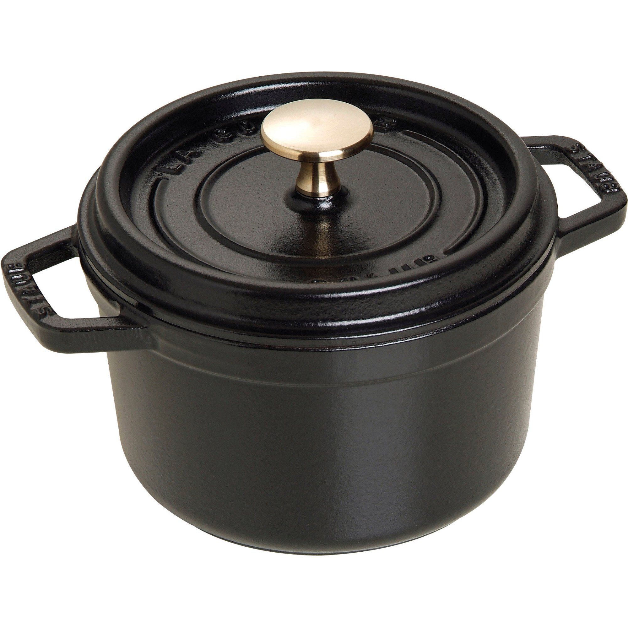 La Cocotte Rund Cocotte 16cm Liter Sort