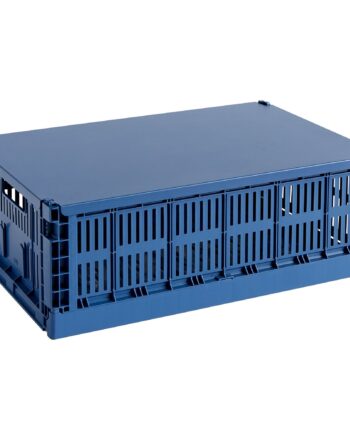 Låg  Colour Crate  Dark Blue  Large