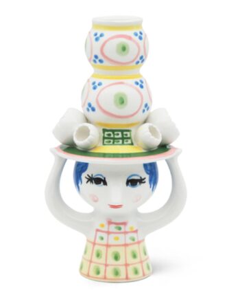 Lady With Hat Lysestage 16 Cm  Rosa