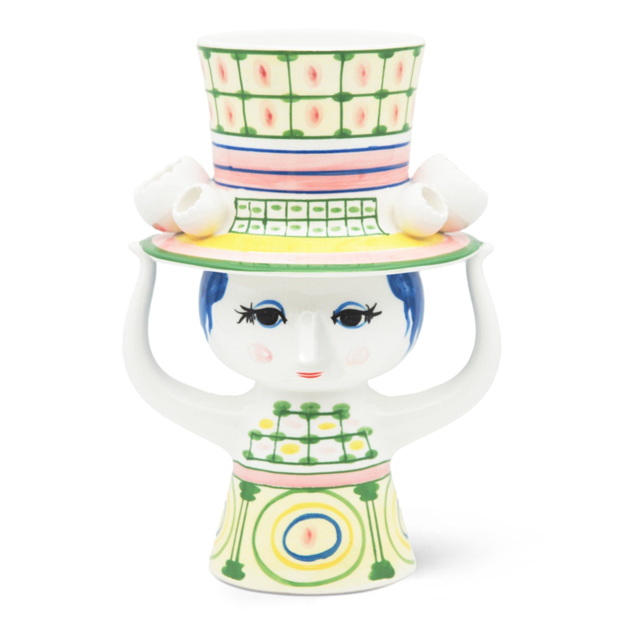 Lady With Hat Vase 24 Cm Grøn