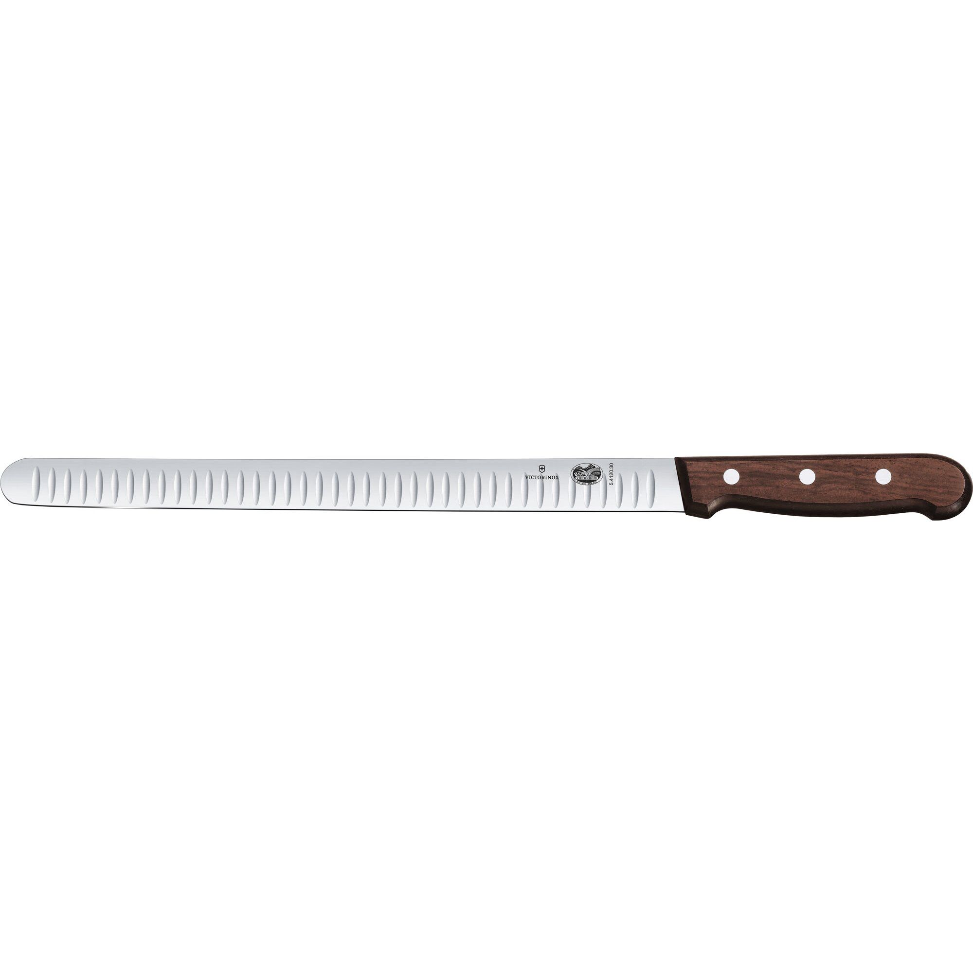 Lakse- Og Skinkekniv Olivenskåret Med Maple Wood Skæfte 30cm