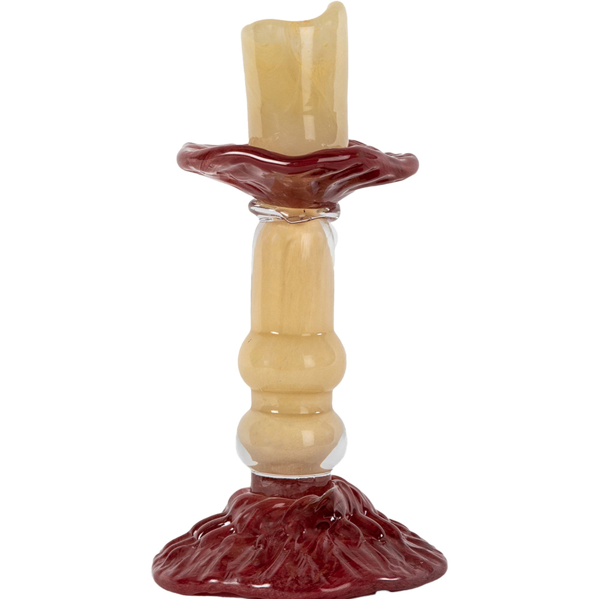 Lara Lysestage 22 Cm Beige
