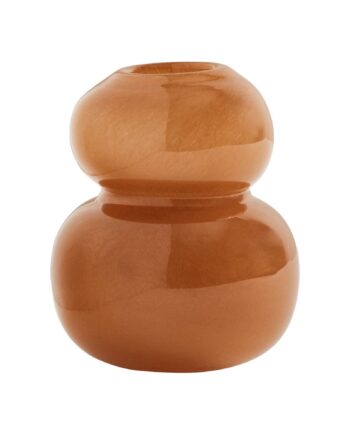 Lasi Vase 12   Cm  Nutmeg
