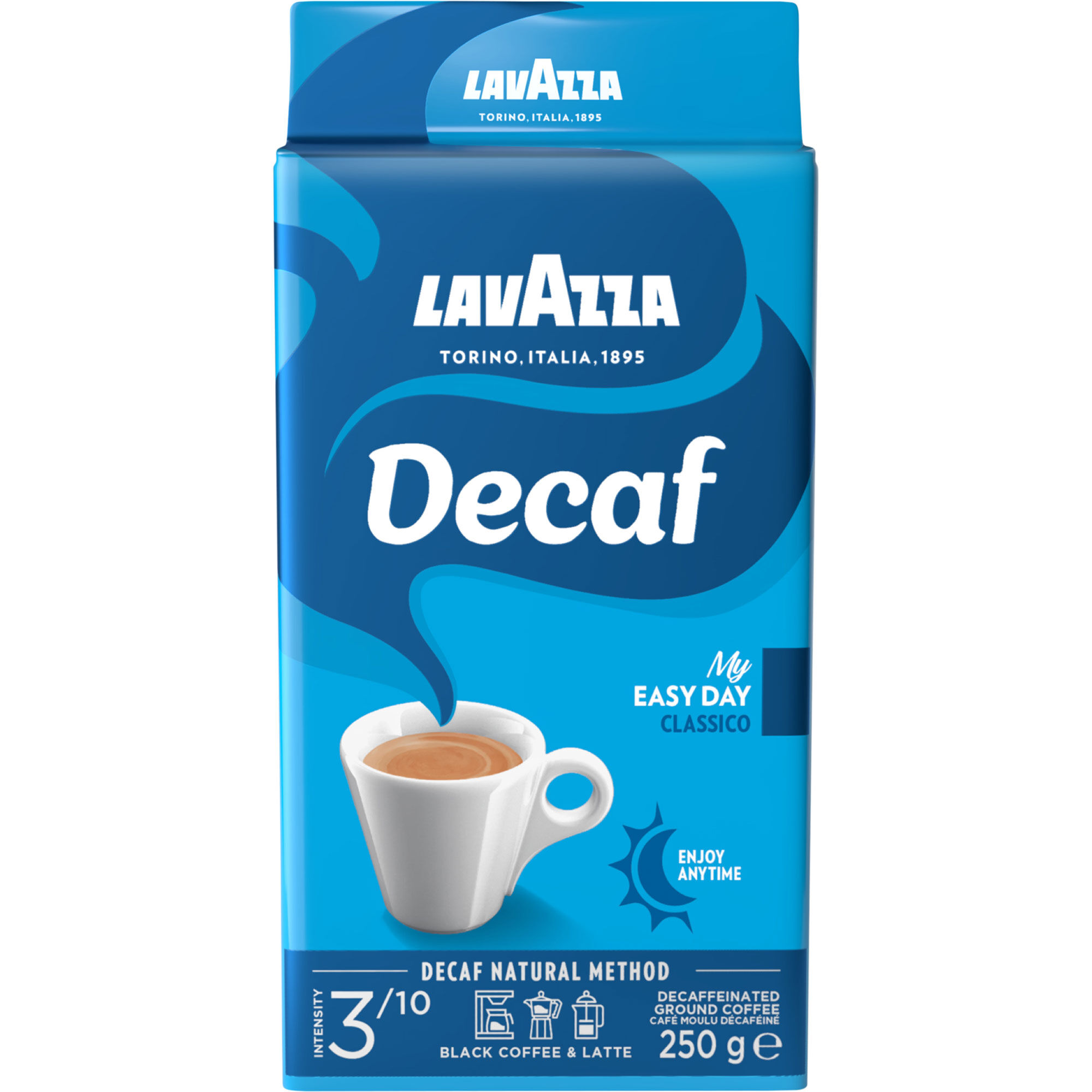 Lavazza Decaf Classico Malet Kaffe 250g