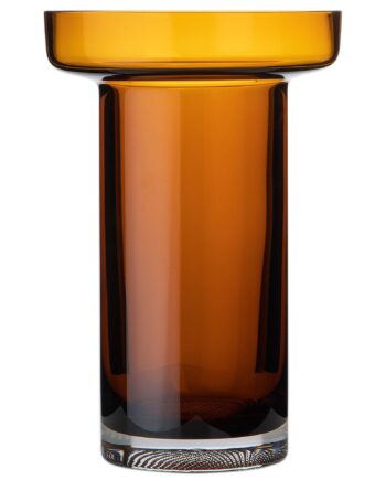 Limelight Rose Vase 23 Cm  Amber