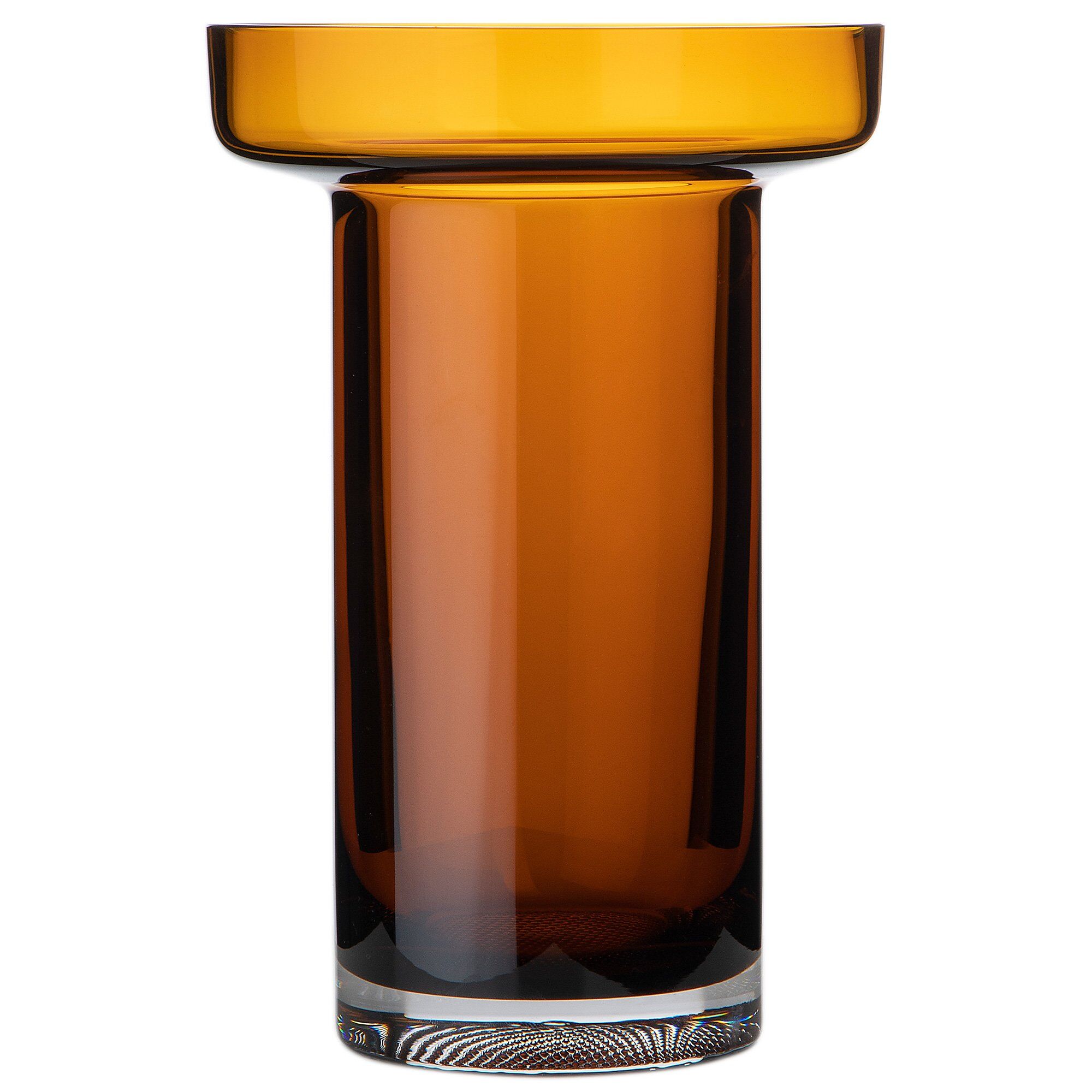 Limelight Rose Vase 23 Cm Amber