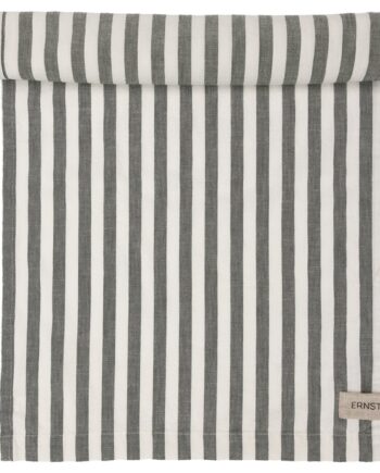 Løber Bred Stribe 45x150 Cm  Grøn Hvid