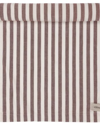 Løber Bred Stribe 45x150 Cm  Rød Hvid