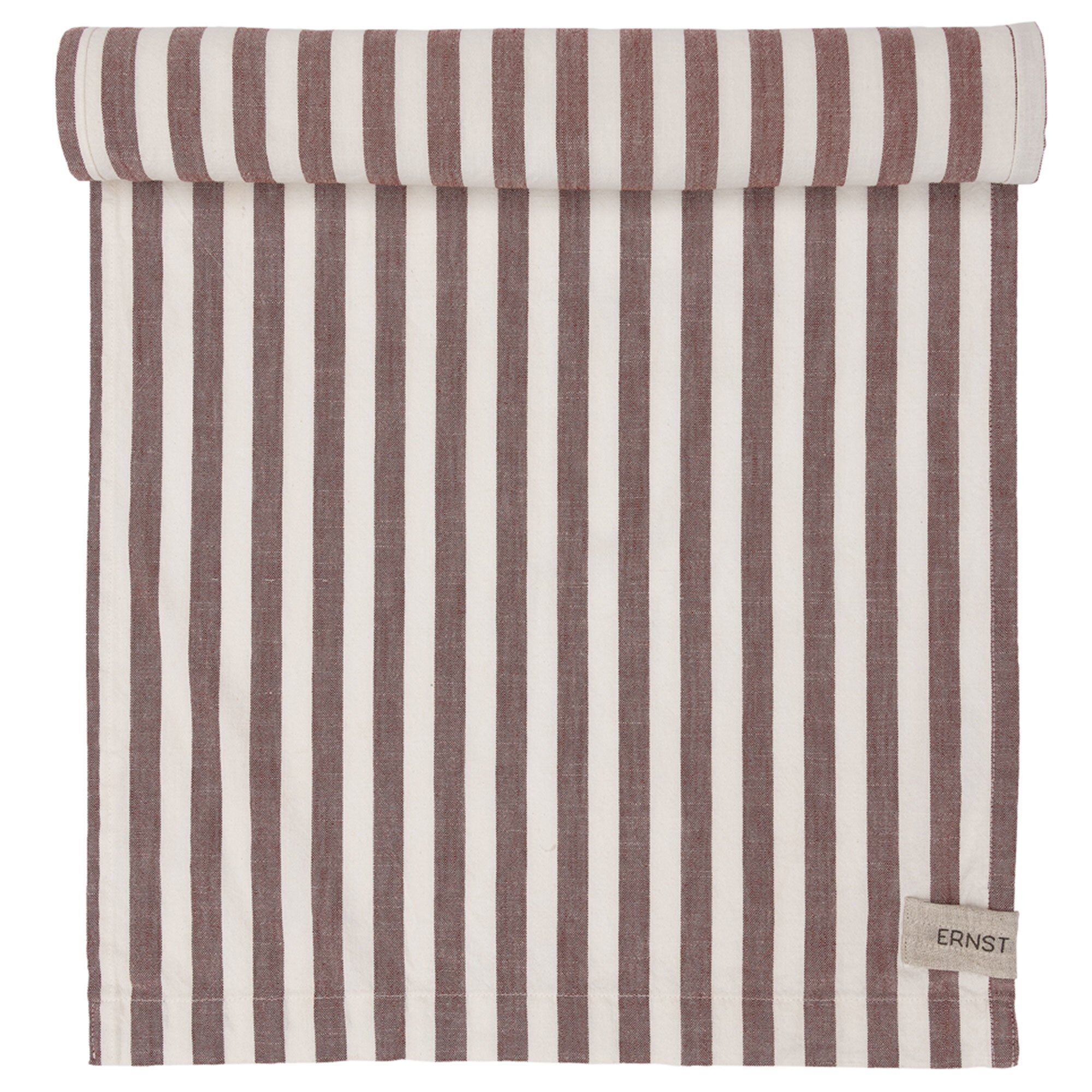 Løber Bred Stribe 45x150 Cm Rød Hvid